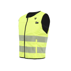Dainese Smart HI VIS Airbag motorfiets vest (neon geel)