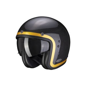 Scorpion Belfast Carbon Lofty Jet Helm (zwart / carbon / goud)
