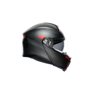AGV Tourmodular Frequency opklapbare helm (mat zwart / rood)