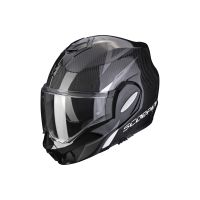 Scorpion Exo-Tech Carbon opklapbare helm (carbon / zwart / wit)