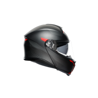AGV Tourmodular Frequency opklapbare helm (mat zwart / rood)